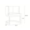 Manhattan Comfort Aura Dining Chair in Royal Blue and Polished Brass, PK2 2-DC026-BL - alternate 5